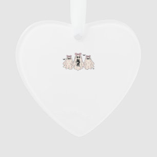 Coquette ghosts with a black cat Classic T-Shirt Ornament