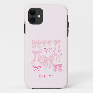 Coquette Girly Bows Pink Case-Mate iPhone Case