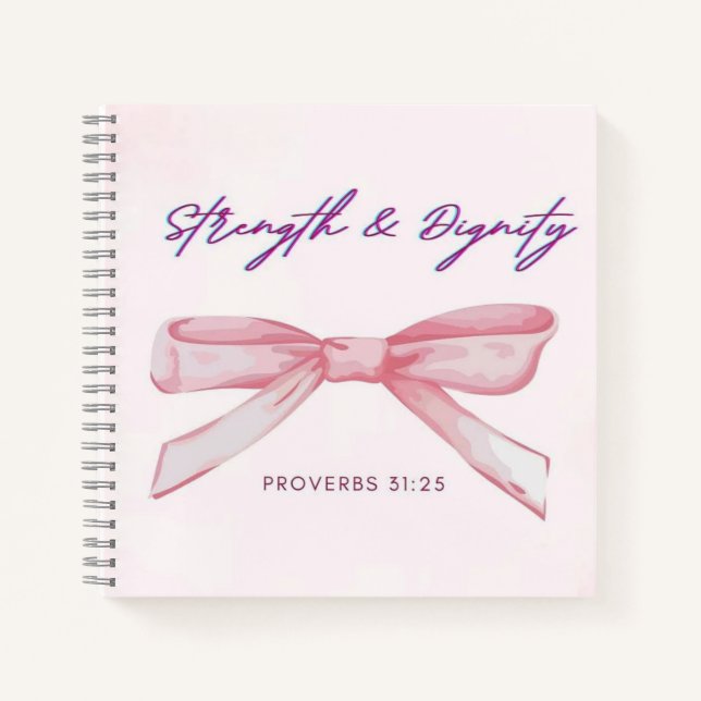 Coquette Girly Notebook / Inspirational Quote  (Front)