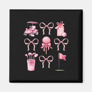 Coquette Golf Bows Preppy Cute Golfer Women Girls  Magnet