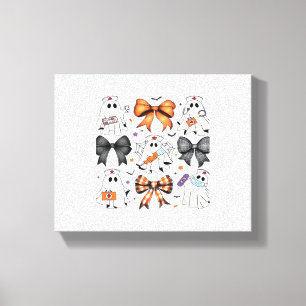 Coquette Halloween Ghost Nurse Classic T-Shirt Canvas Print