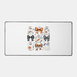 Coquette Halloween Ghost Nurse Classic T-Shirt Desk Mat