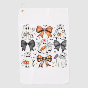 Coquette Halloween Ghost Nurse Classic T-Shirt Golf Towel
