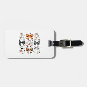 Coquette Halloween Ghost Nurse Classic T-Shirt Luggage Tag