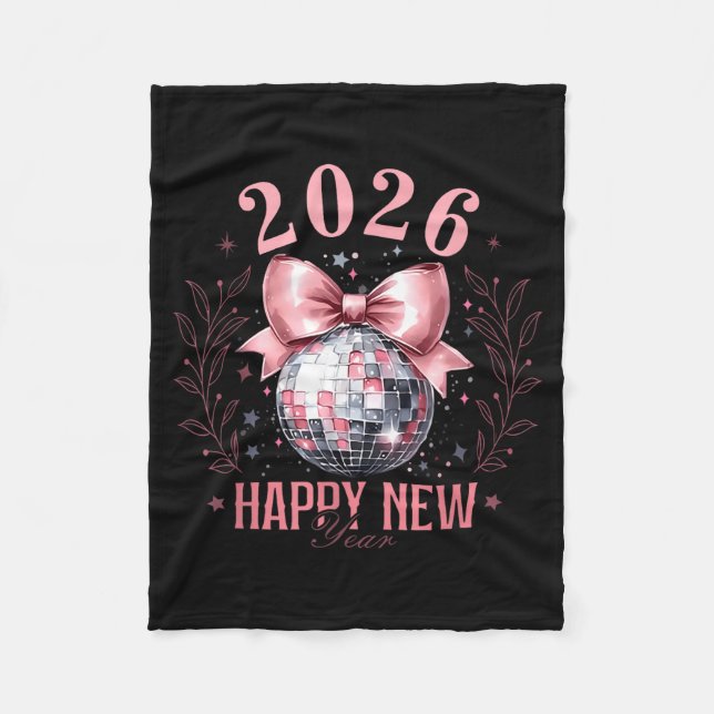Coquette Happy New Year Party 2026 Family Women Gi Fleece Blanket (Front)