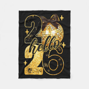 Coquette Happy New Year Party 2026 Family Women Gi Fleece Blanket