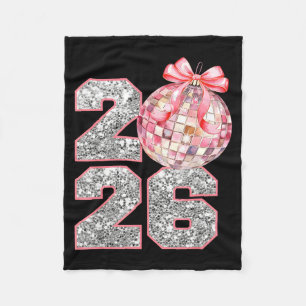 Coquette Happy New Year Party 2026 Family Women Gi Fleece Blanket