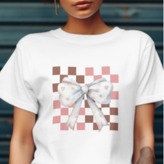 Coquette-Inspired Valentine’s Day T-Shirt Tri-Blend Shirt