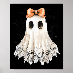 Coquette Lace Ghost Boo In Boojee Halloween Soky S Poster