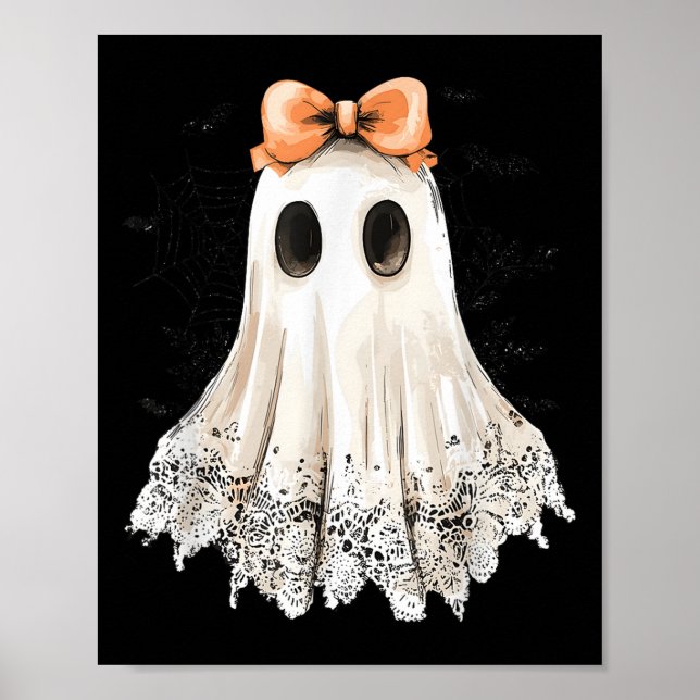 Coquette Lace Ghost Boo In Boojee Halloween Soky S Poster (Front)