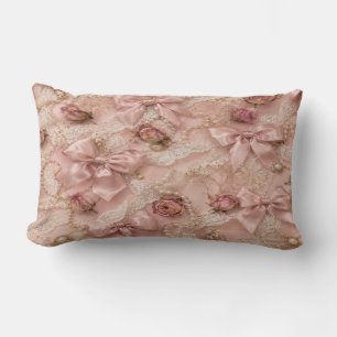 Coquette Lace & Pearls Pillow