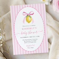 Coquette Lemon Baby Shower