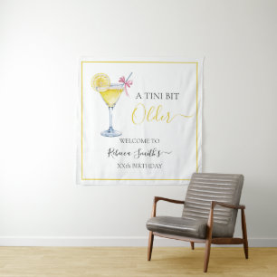 Coquette lemon cocktail A tini bit Older birthday Tapestry