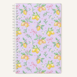 Coquette Lemon Purple Notebook