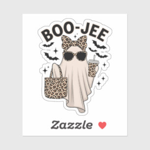 Coquette Leopard Ghost Coffee Boo-JEE Halloween Bo