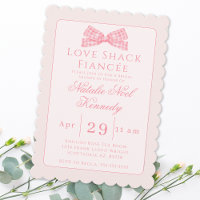 Coquette Love Shack Fiancée Bridal Shower Pink Bow