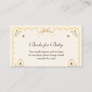 Coquette Mama To Bee Books for Baby Enclosure Card