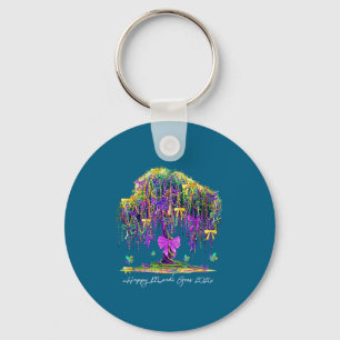 Coquette Mardi Gras 2026 Beads Tree Carnival New O Key Ring