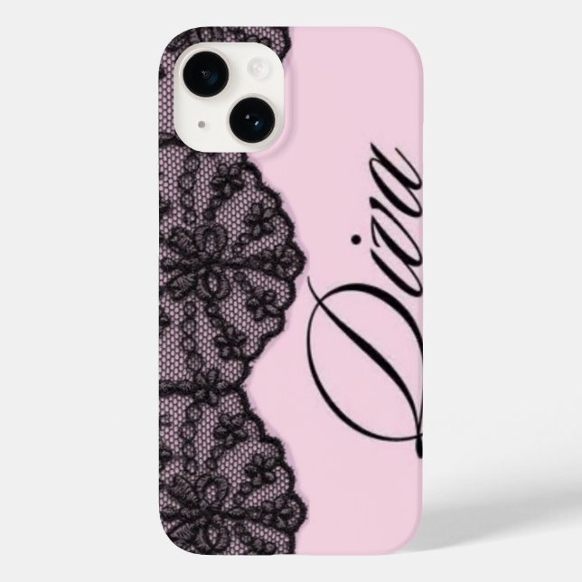 Coquette Monogram Lace Case-Mate iPhone Case (Back)