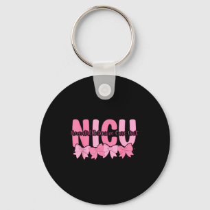 Coquette Nicu Nurse Nk Bow Neonatal Intensive Care Key Ring