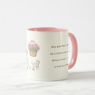 Coquette Paris Daily Checklist Custom Name Mug