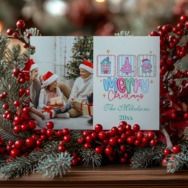 Coquette Pastel Christmas Holiday Card (Creator Uploaded)