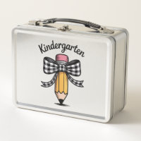 Coquette Pencil Bow Kindergarten Teacher School