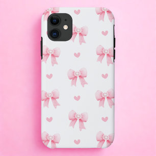 Coquette Pink Bow & Heart  Case-Mate iPhone Case