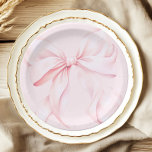 Coquette Pink Bow Paper Napkin Plate<br><div class="desc">Coquette Pink Bow Paper Napkin</div>