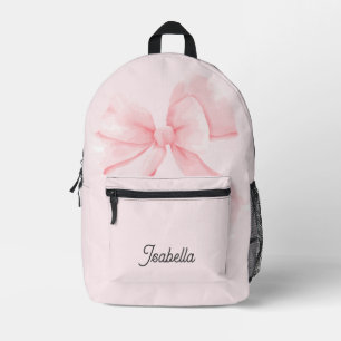 Coquette Pink Bow Personalised Girl Backpack