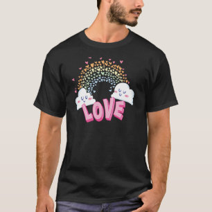 Coquette Pink Bow Rainbow Galaxy Cartwheel Milky A T-Shirt