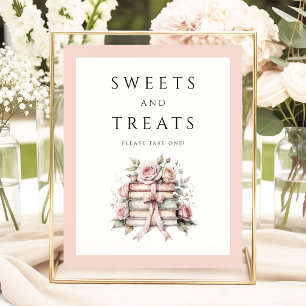 Coquette Pink Bow Sweets And Treats Poster