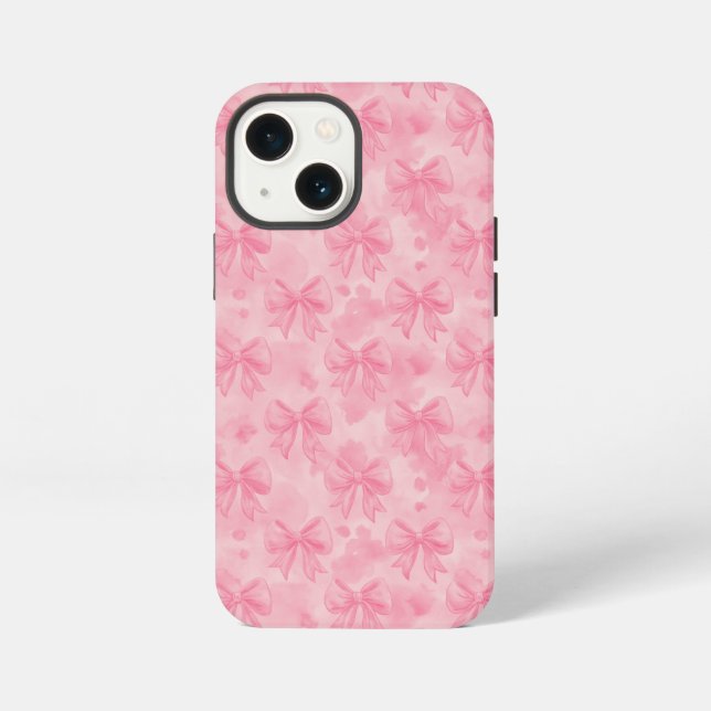 Coquette Pink Bows iPhone Case (Back)