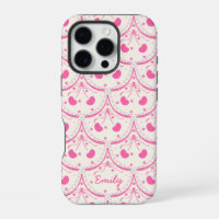 Coquette Pink Cherry Hearts 