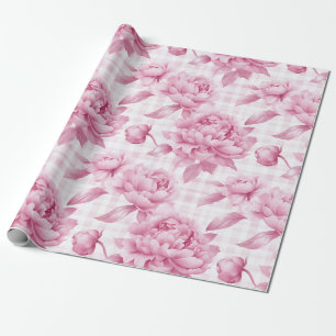 Coquette Pink Floral Wrapping Paper