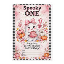 Coquette Pink Ghost Spooky ONE Girl Halloween 1st