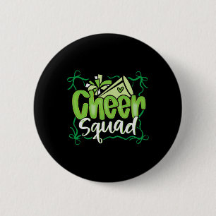 Coquette Pom Poms Bow Cheer Squad Match Cheerleadi 6 Cm Round Badge