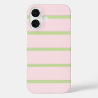 Coquette Preppy Chic Pastel Green And Pink Stripes