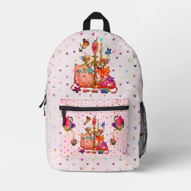 Coquette Printed Backpack (Front)