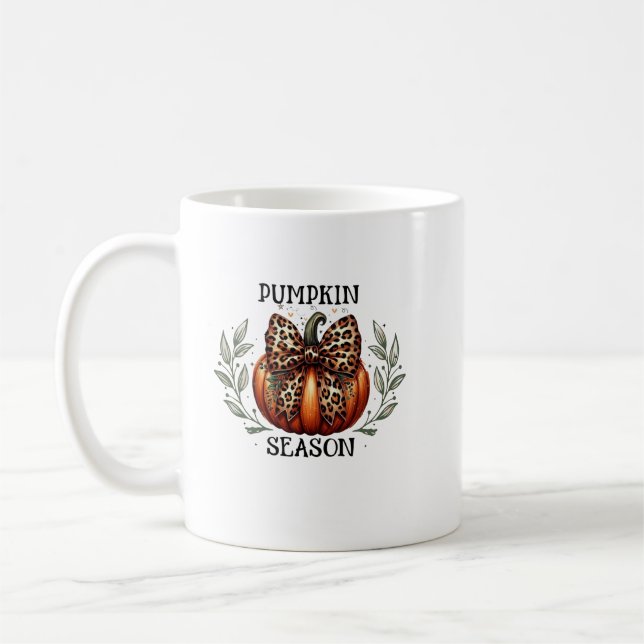 Coquette Pumpkin Coffee Mug (Left)