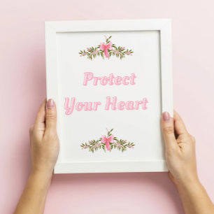 Coquette Quote Wall Art -  Light Pink Bow Floral