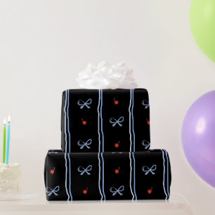 Coquette Red Sweet Cherry Pattern Wrapping Paper