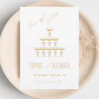 Coquette Ribbon Champagne Tower Fountain Wedding