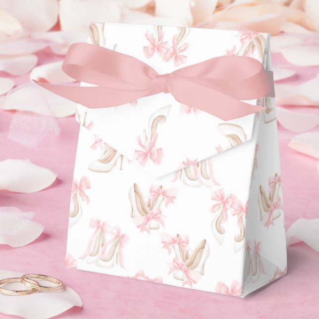 Coquette Shoes Pattern  Favour Box (Wedding)