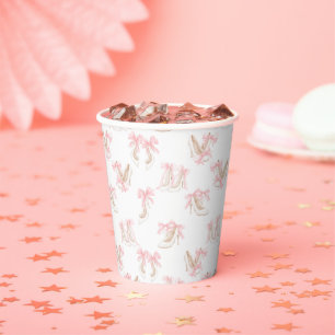 Coquette Shoes Pattern Paper Cups