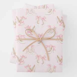 Coquette Shoes Pattern Wrapping Paper Sheet