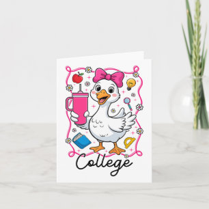 Coquette Silly Goose College Kid Girl 1st Day Of S Card