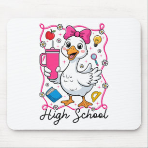 Coquette Silly Goose High School Kid Girl 1st Day Mouse Pad