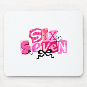 Coquette Six Seven Valentine Funny Saying 67 Meme Mouse Pad