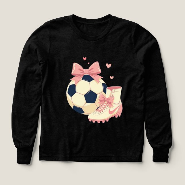Coquette Soccer Lover Sweatshirt (Design Front)